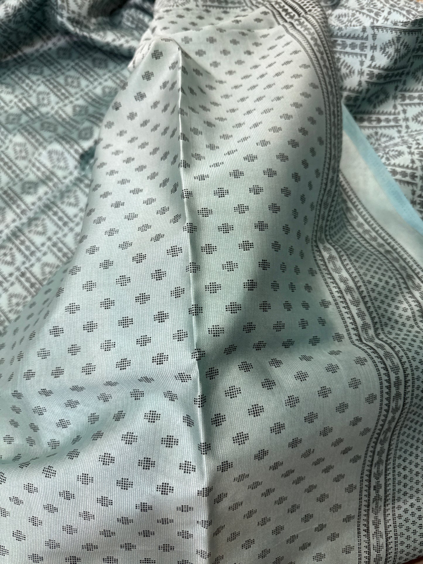 Cotton Blend Digital Print Silk saree