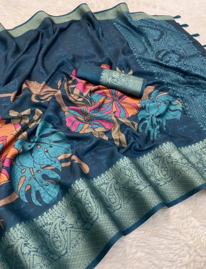 Pen Kalamkari Smooth Silk