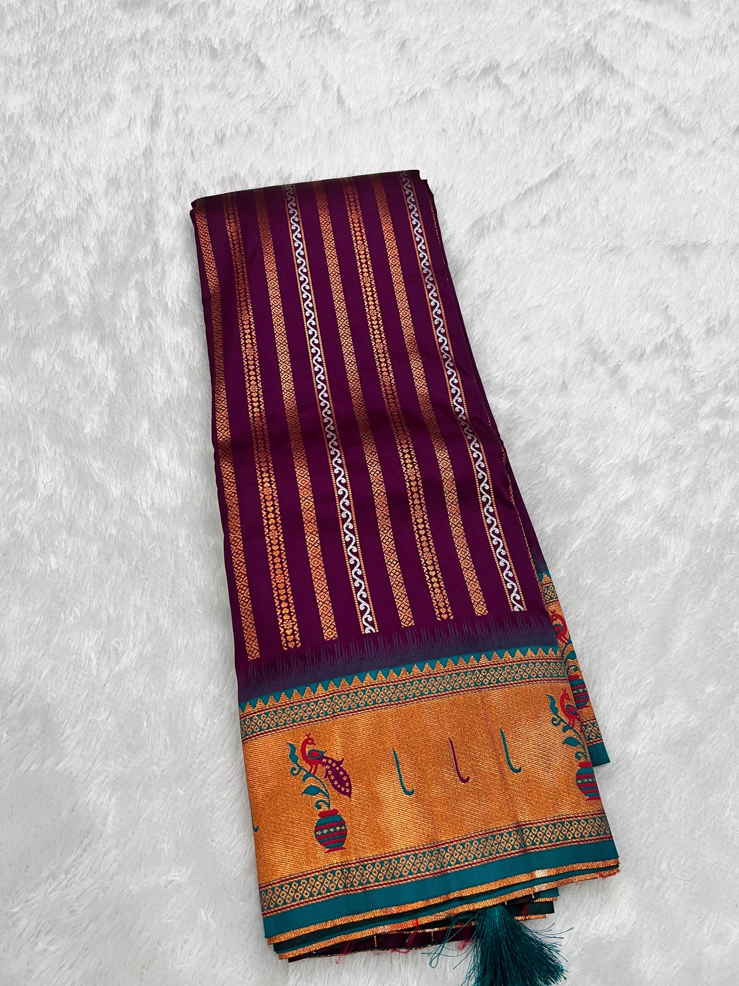 Banarasi Paithani Weaved Saree – Royal Weaves, Timeless Elegance