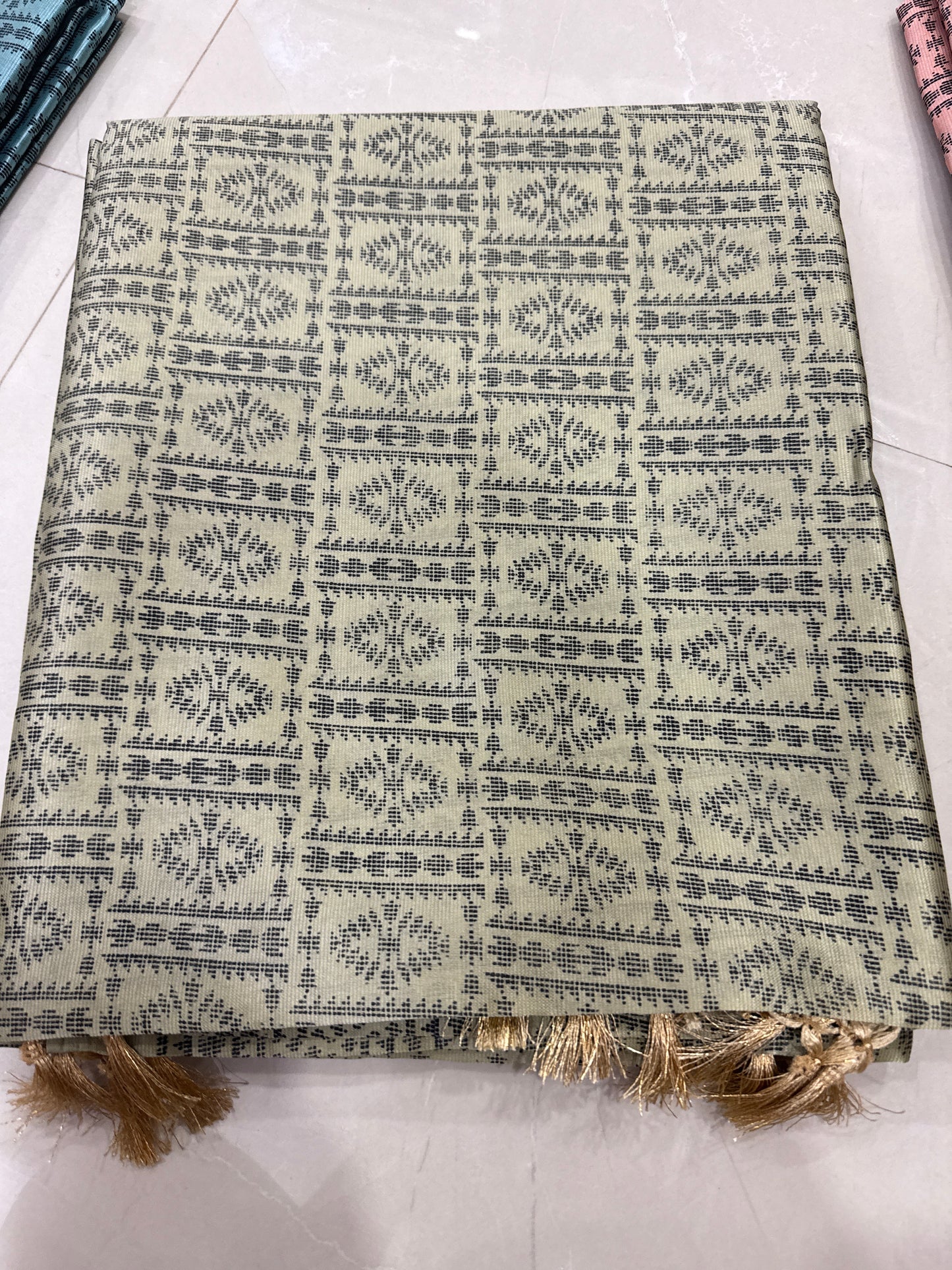 Cotton Blend Digital Print Silk saree