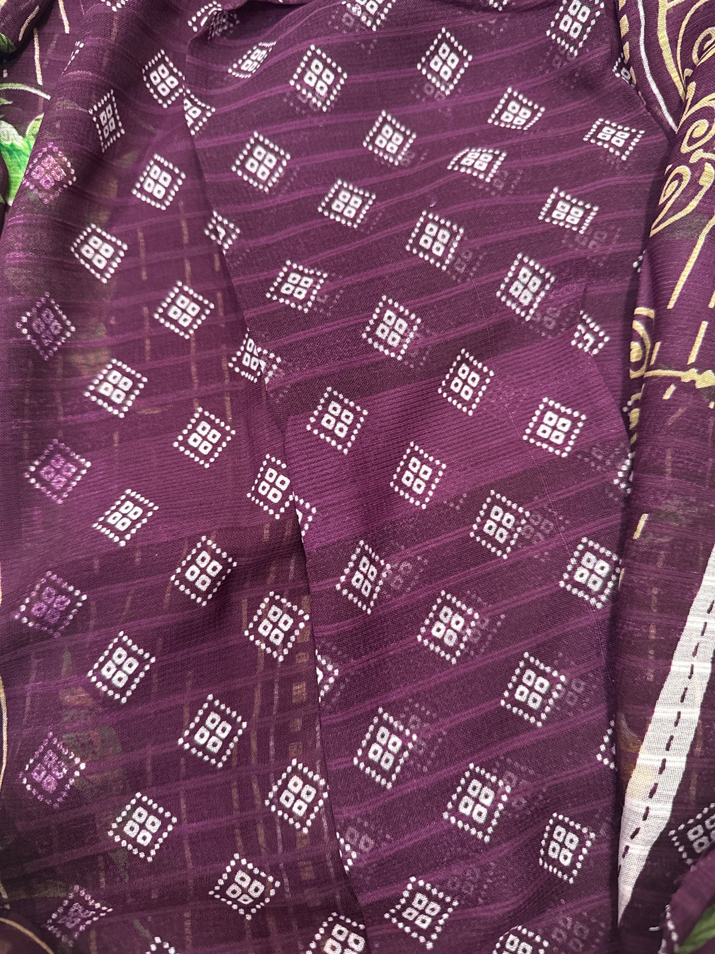 Georgette saree with floral design