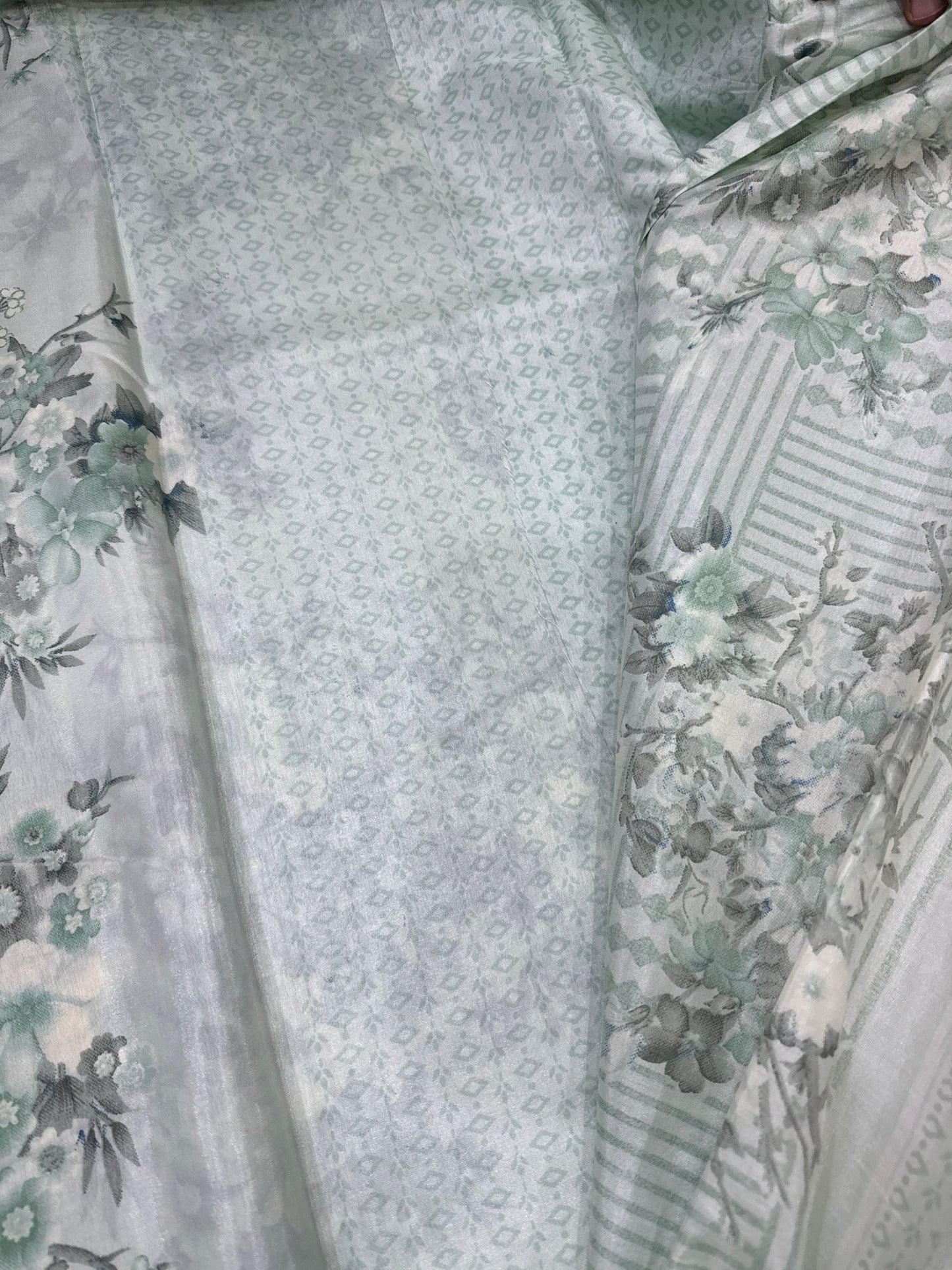 Crape Silk with floral design