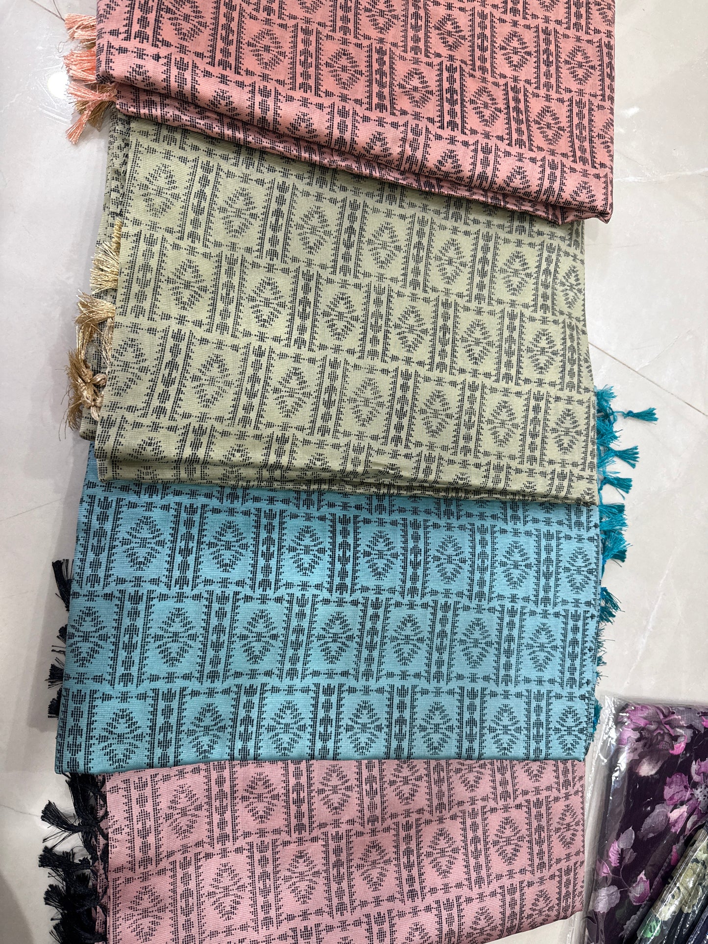 Cotton Blend Digital Print Silk saree