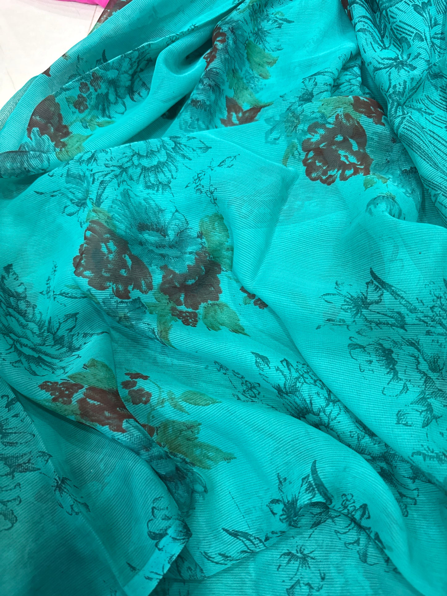 Georgette Floral with unstitched blouse