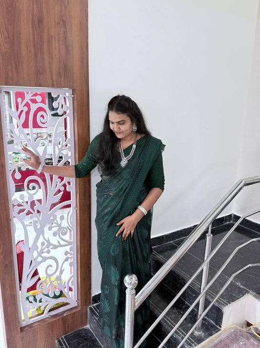 Pure Shimmer Magic Party Wear Saree