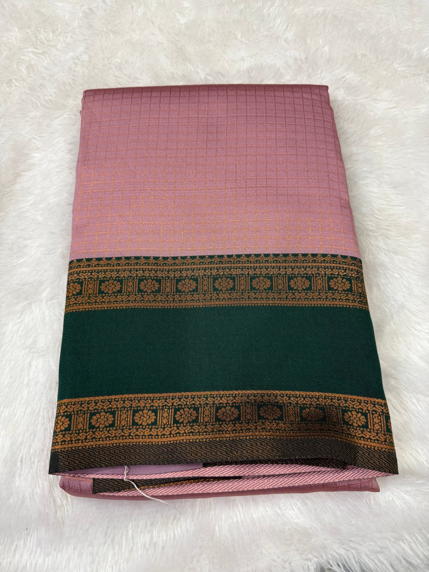 Semi Kanchi Pattu Style Saree – ₹999/-