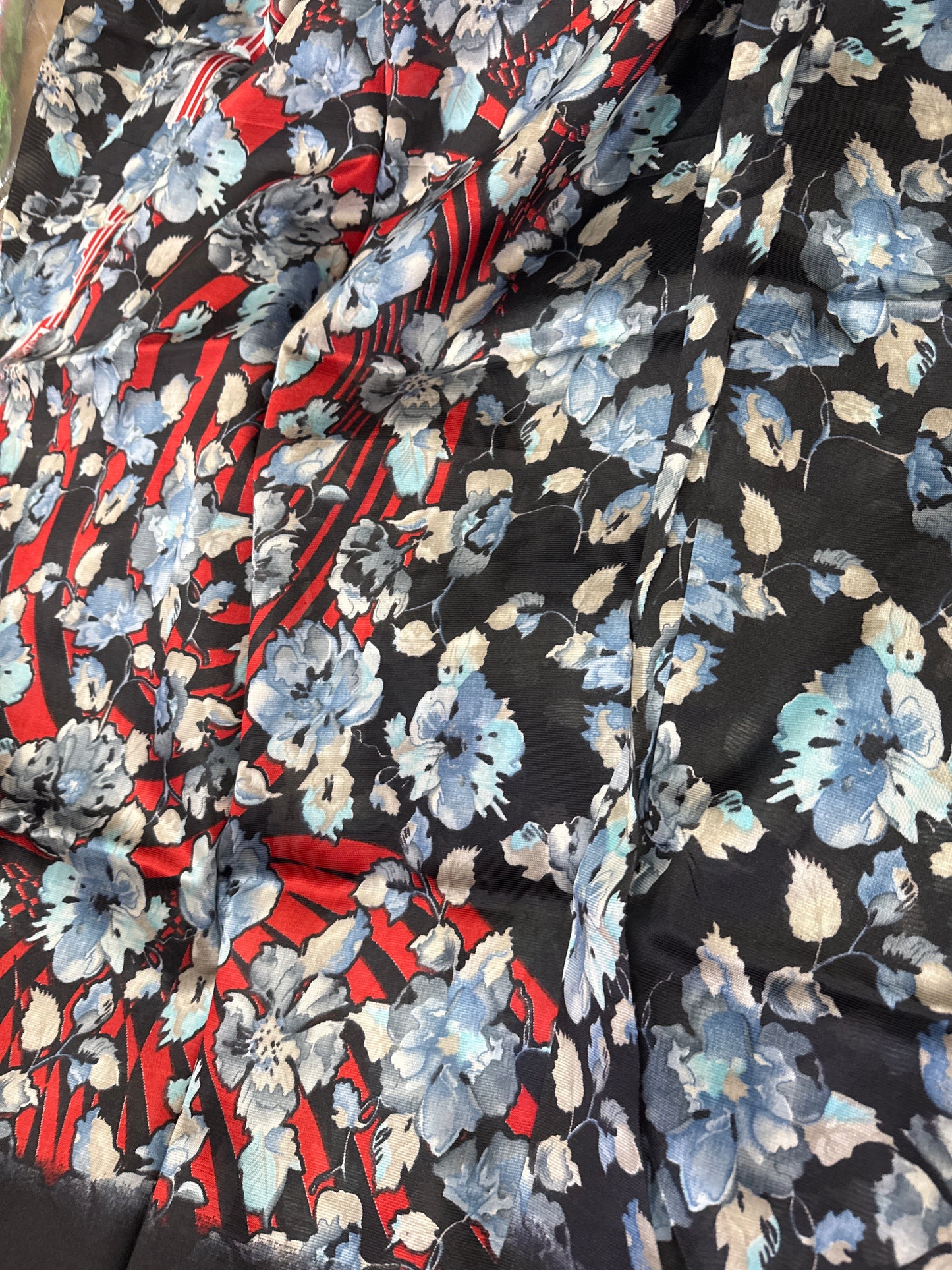 Digital Print Floral saree