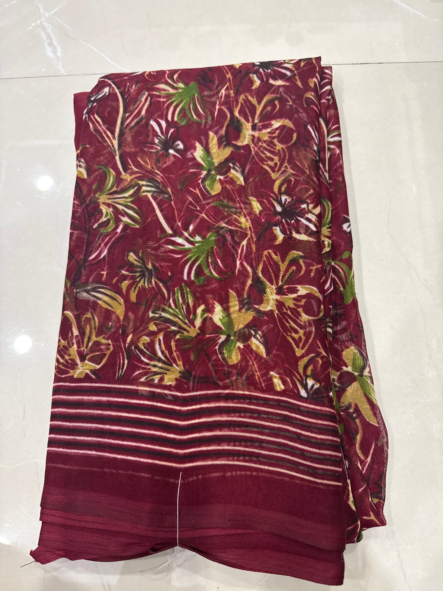 Georgette with floral design - 239/-