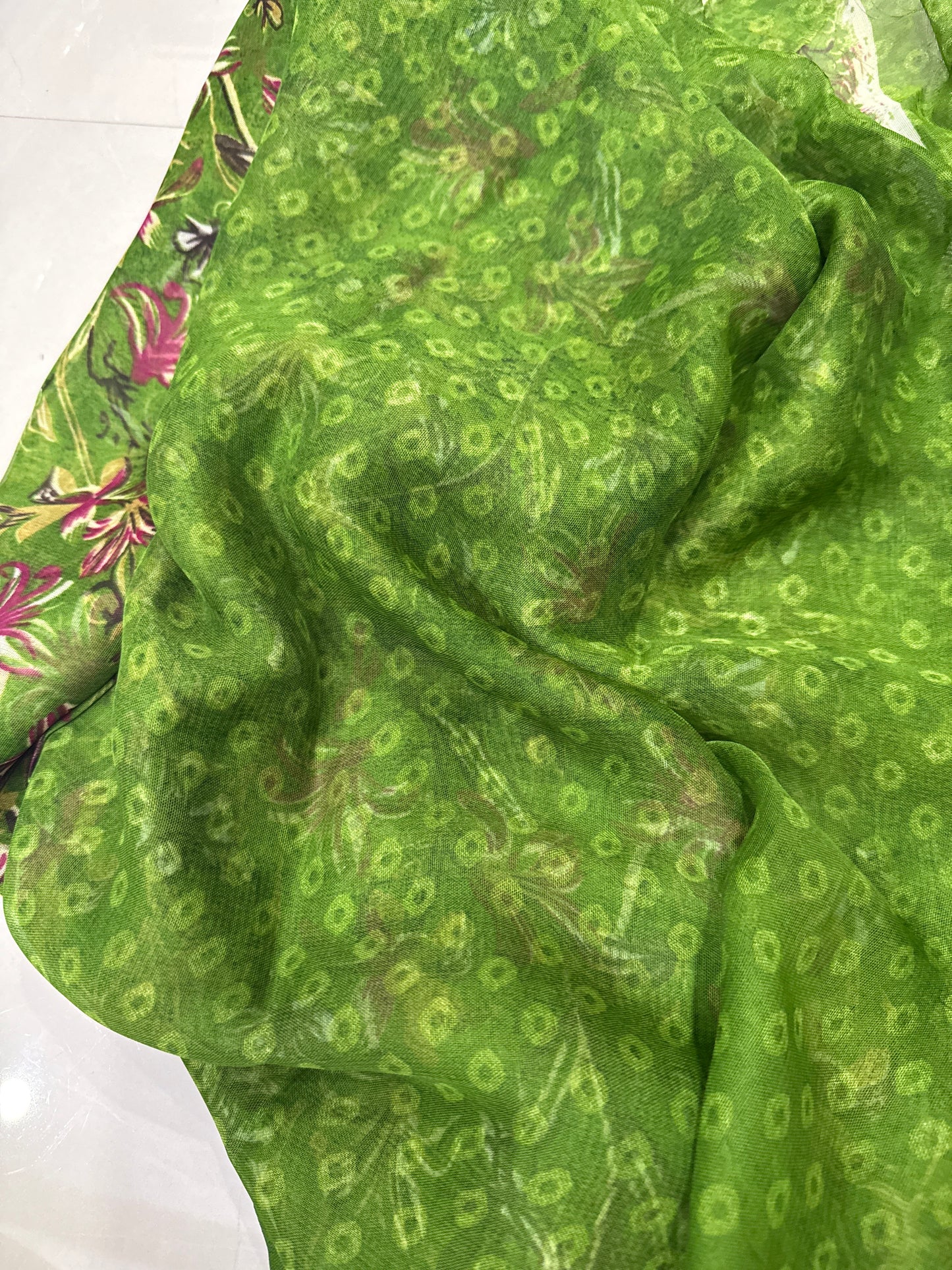 Georgette with floral design - 239/-