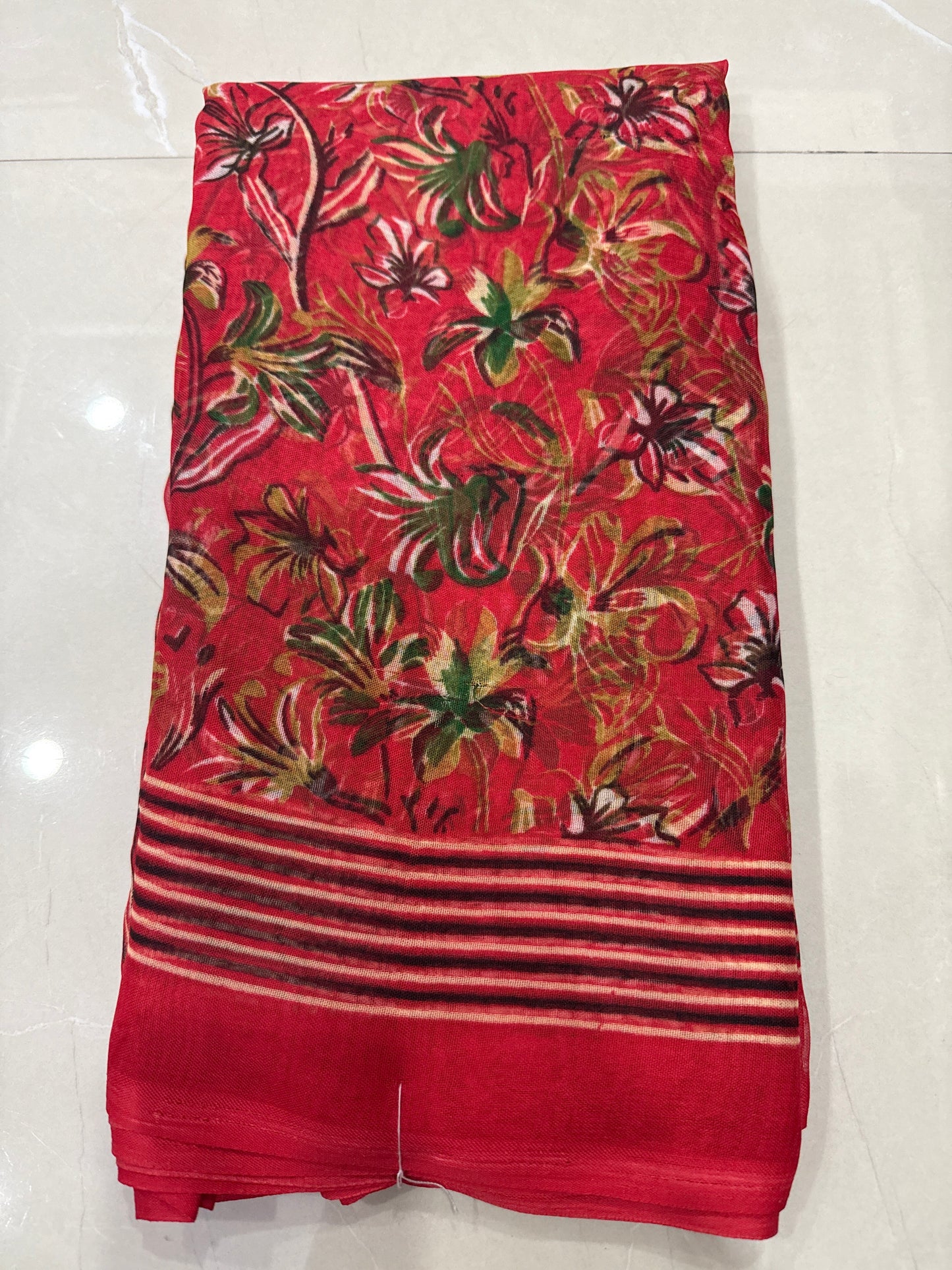 Georgette with floral design - 239/-