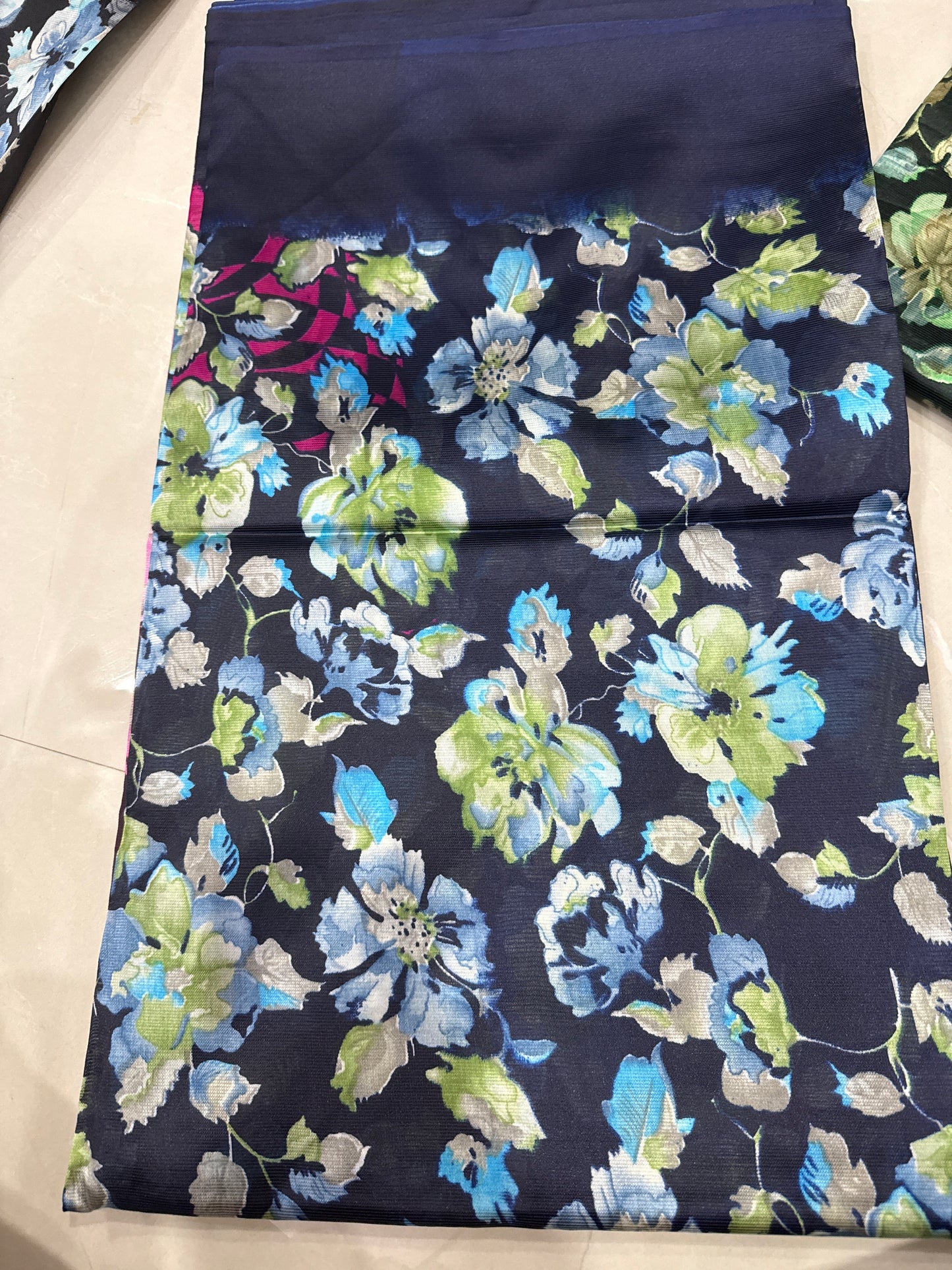 Digital Print Floral saree