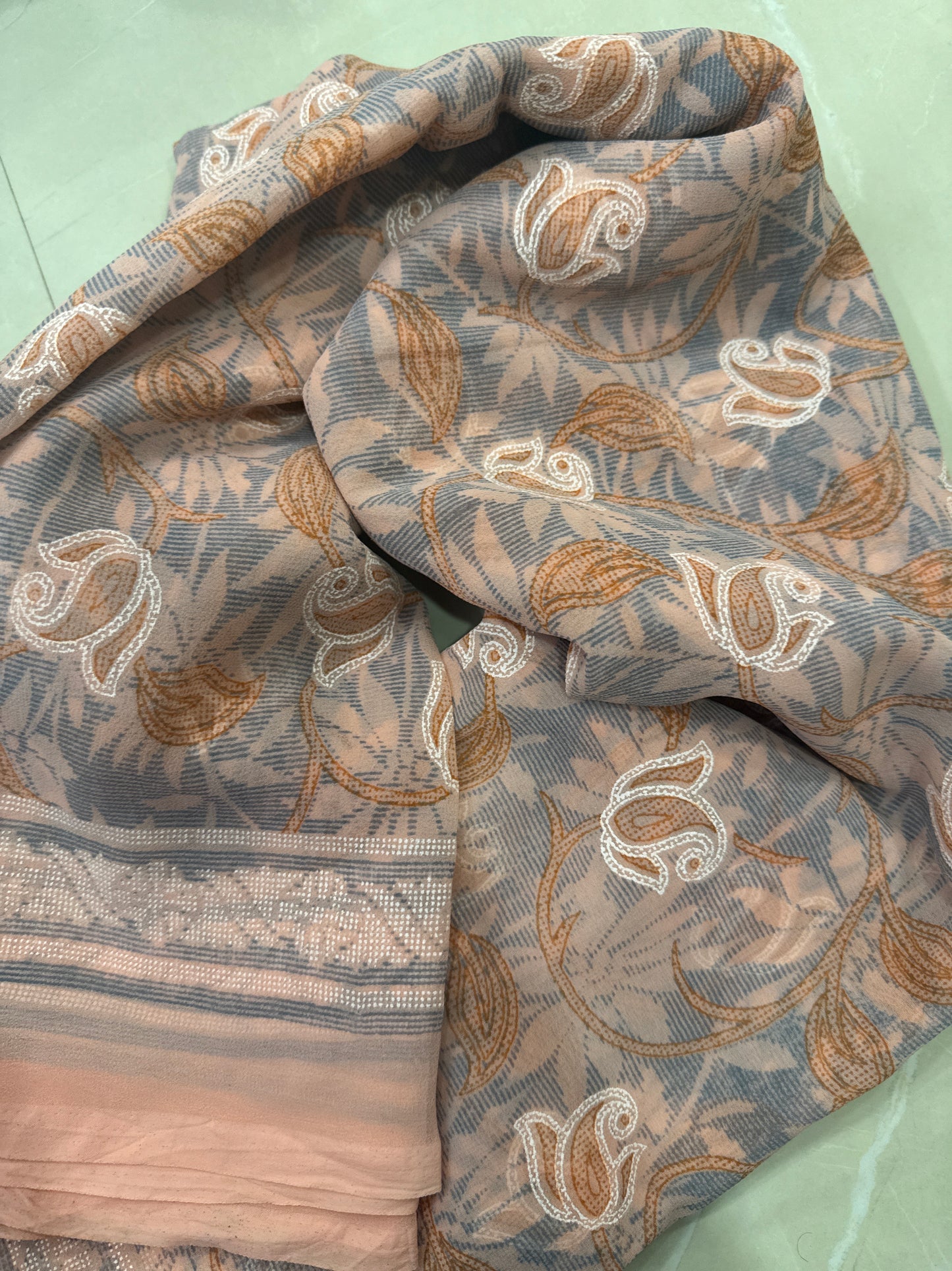 Georgette Silk Saree