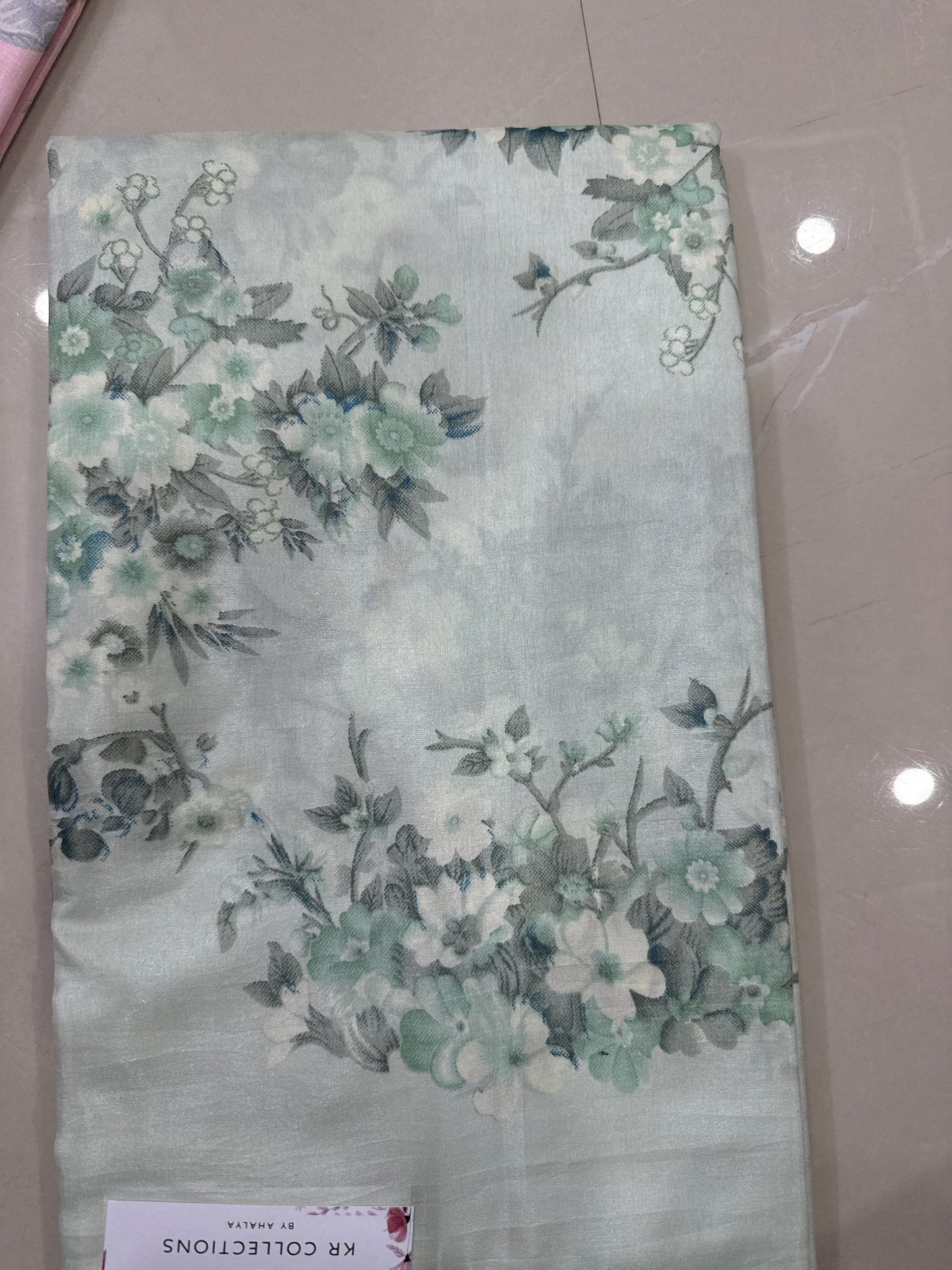 Crape Silk with floral design