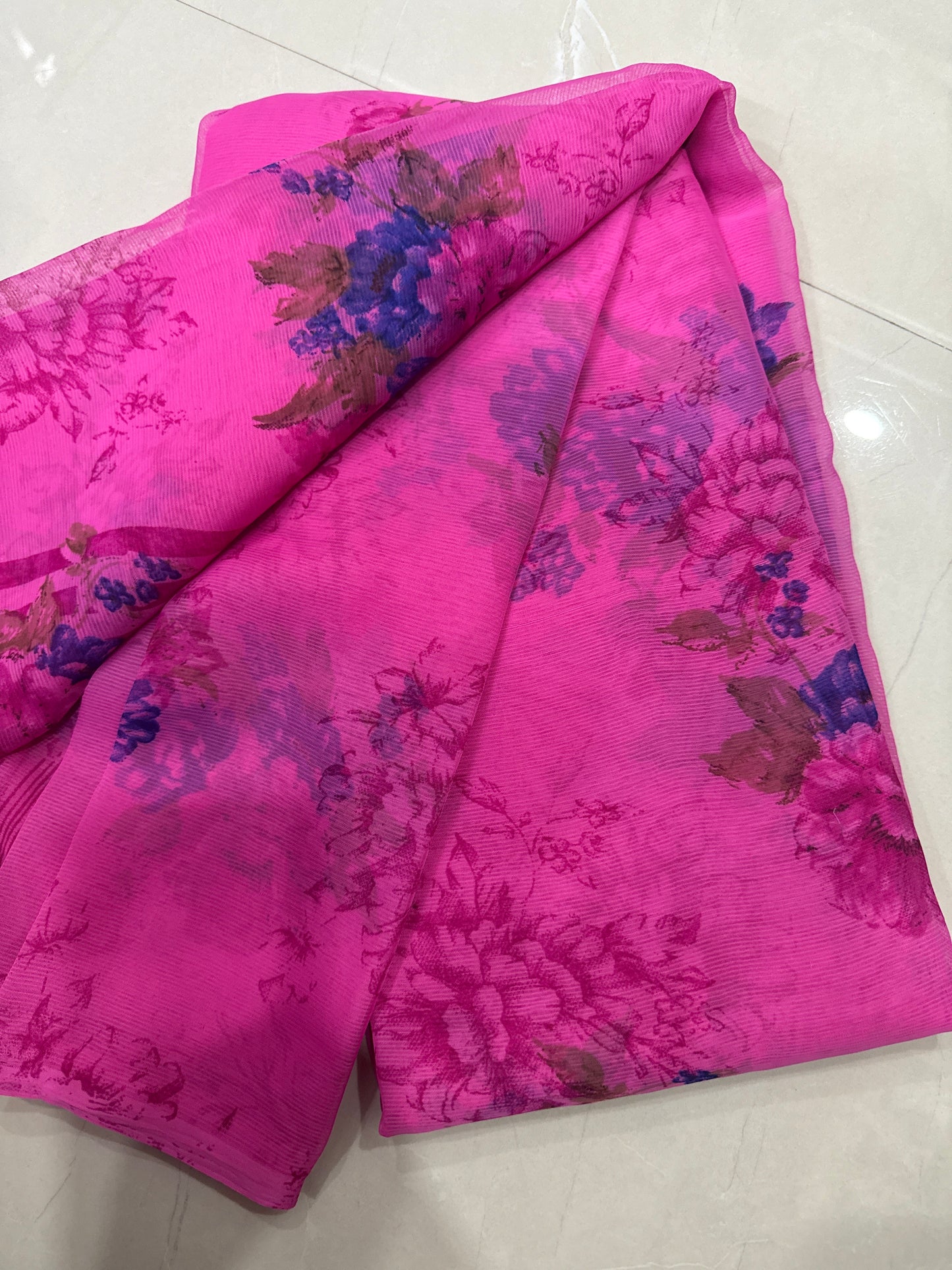 Georgette Floral with unstitched blouse