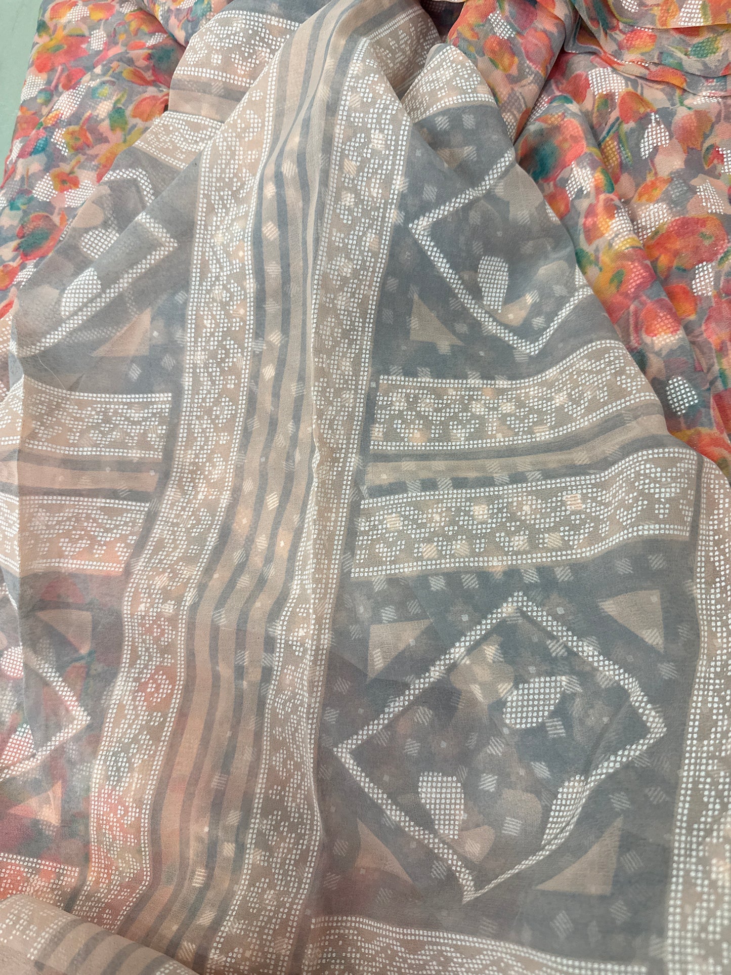 Georgette Silk Saree