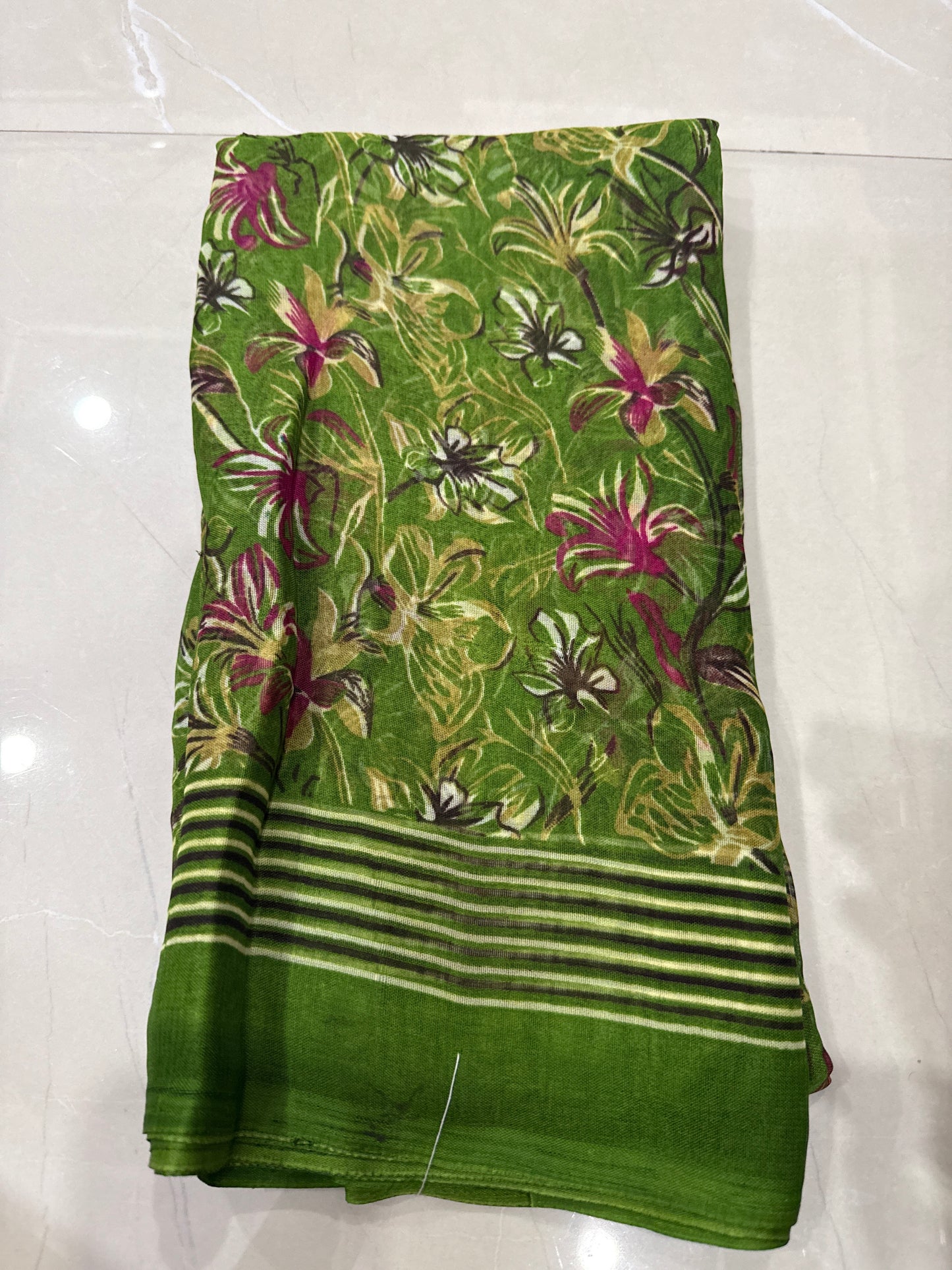 Georgette with floral design - 239/-