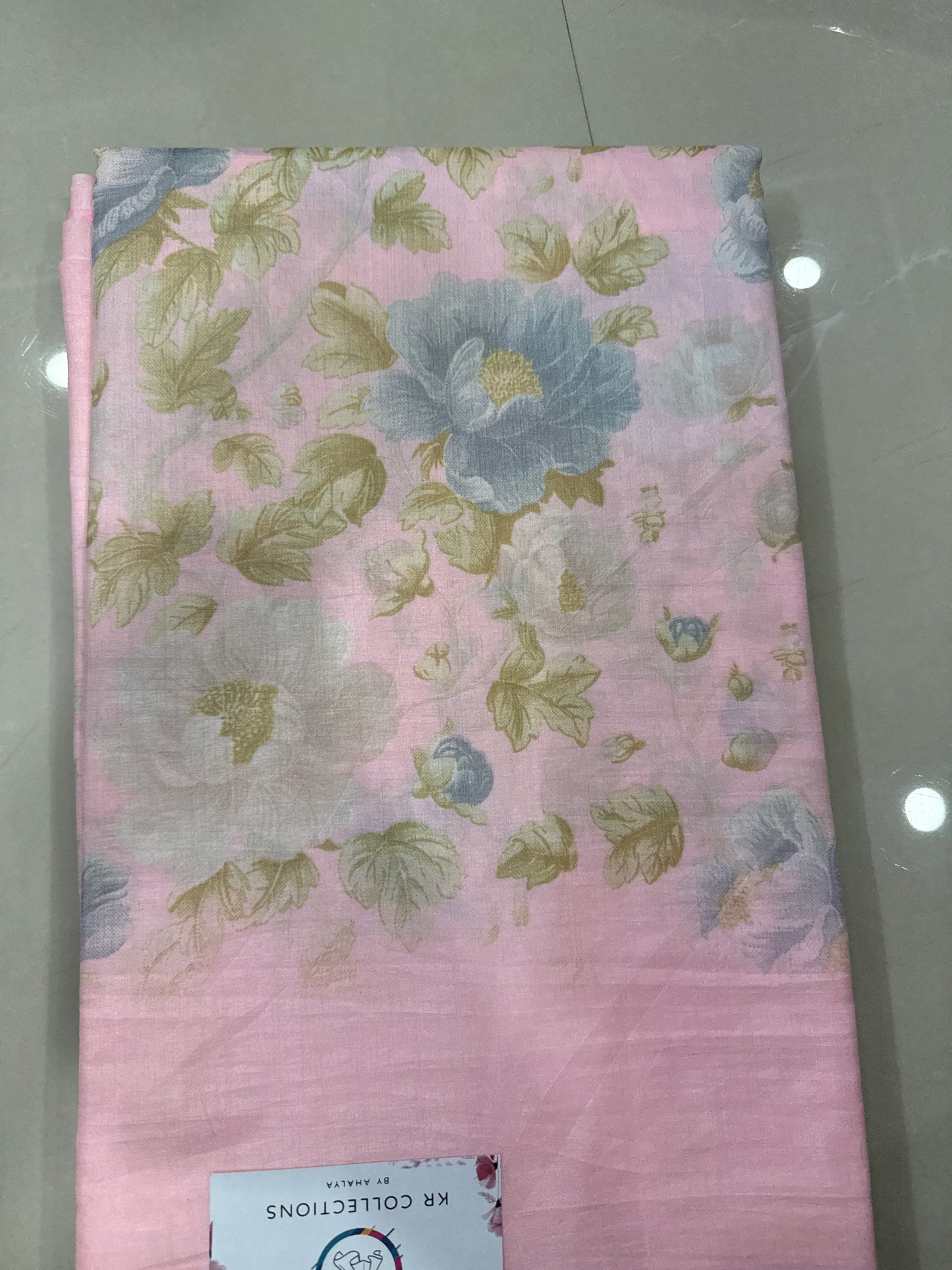Crape Silk with floral design