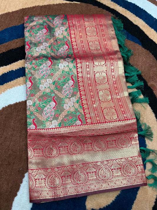 Semi Kanchi Pattu Saree
