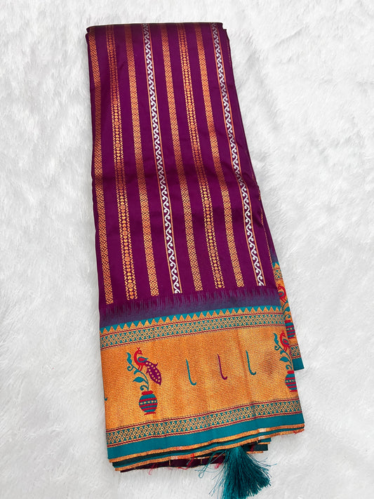 Banarasi Paithani Weaved Saree – Royal Weaves, Timeless Elegance