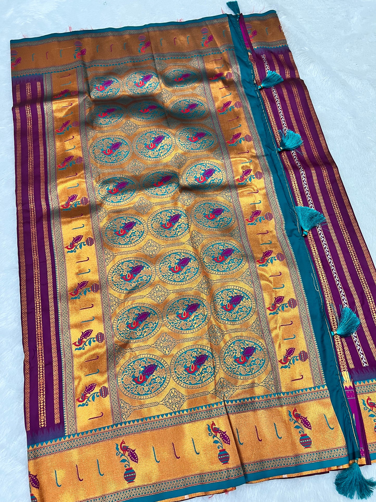 Banarasi Paithani Weaved Saree – Royal Weaves, Timeless Elegance