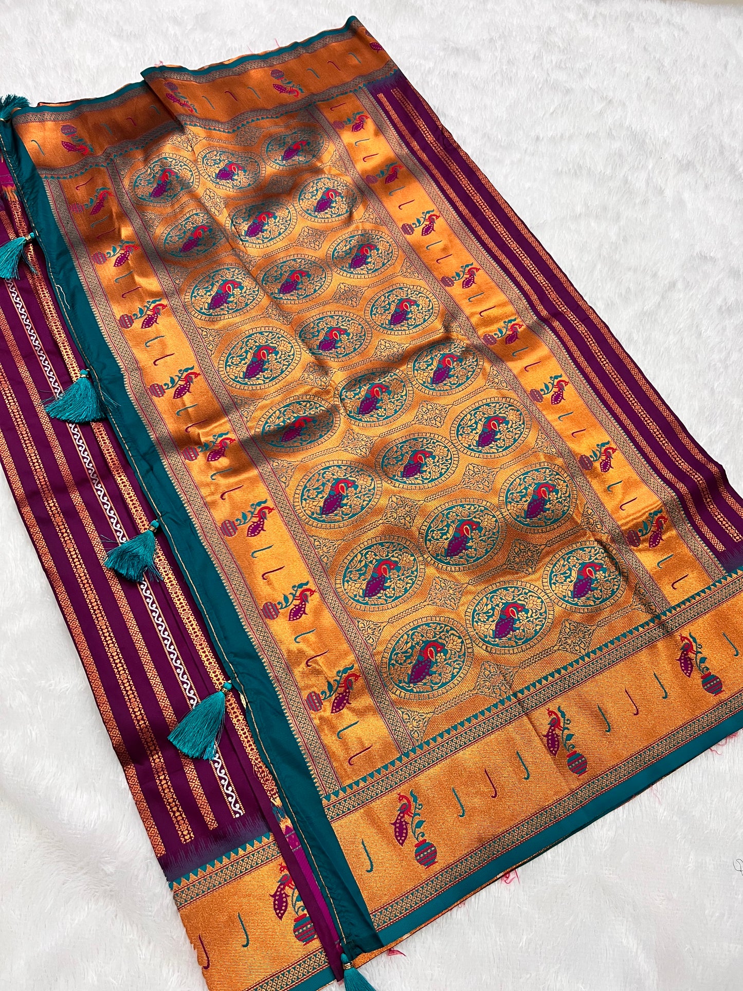 Banarasi Paithani Weaved Saree – Royal Weaves, Timeless Elegance