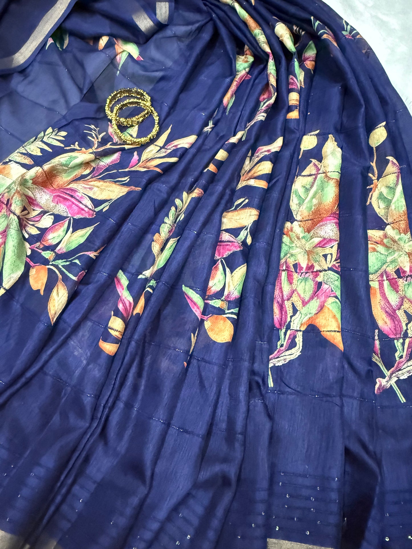 Cotton Blend Soft Silk Saree