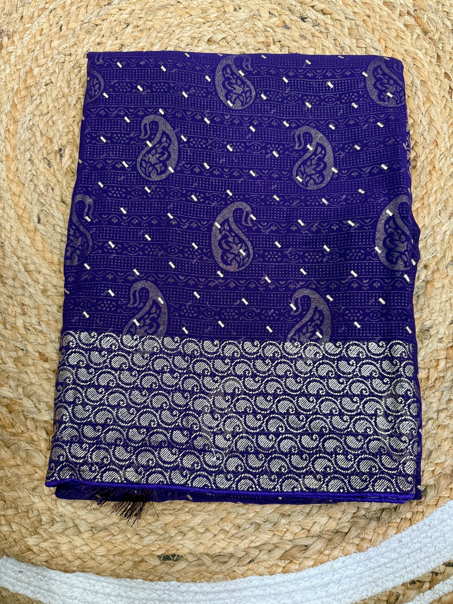 Soft Georgette Saree with Heavy Embroidered Blouse